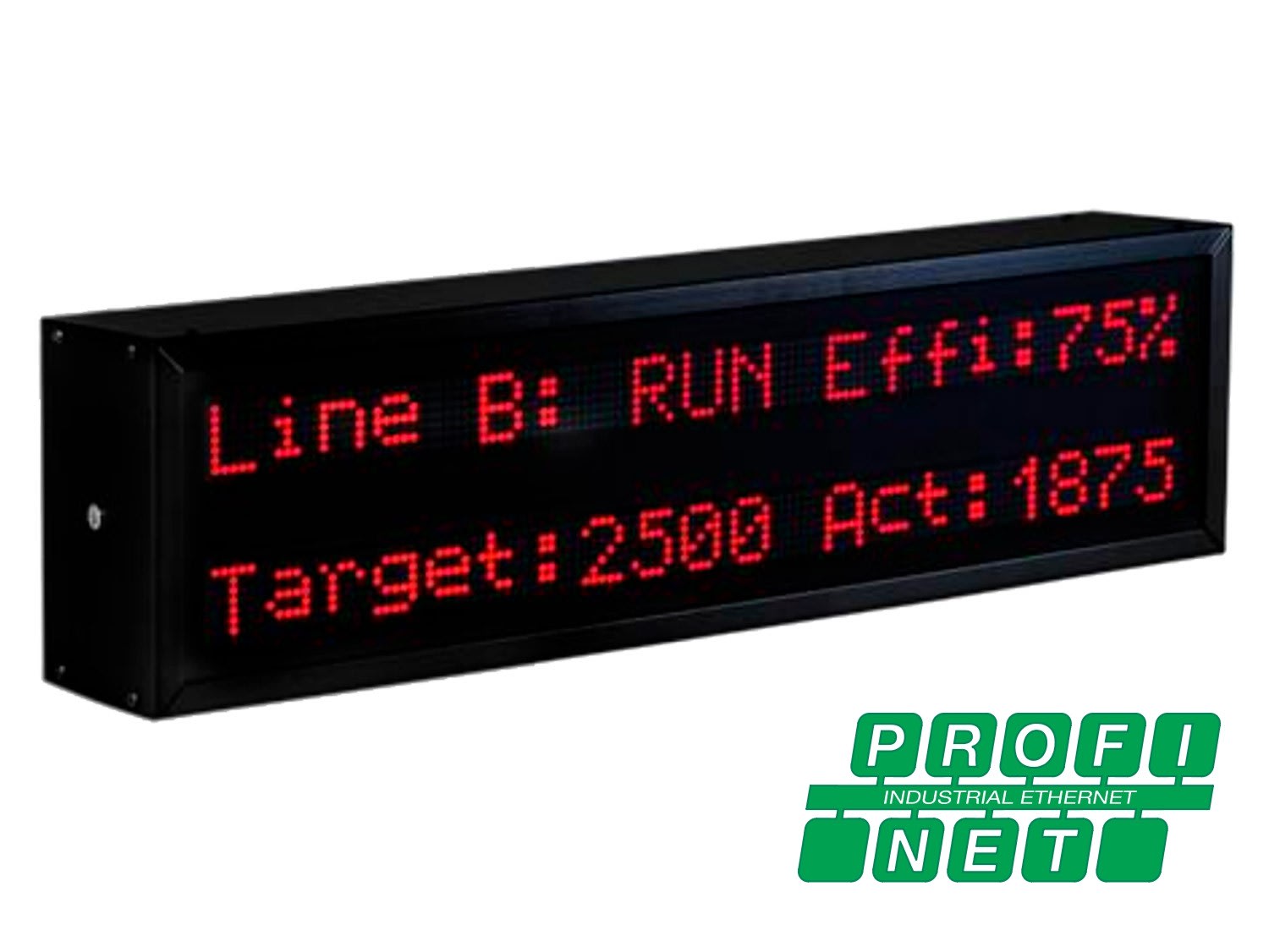 Ditel - AFFICHEUR ALPHANUMERIQUE 50mm, 2 LIGNES, 13 CARACTERES, PROFINET, IP54