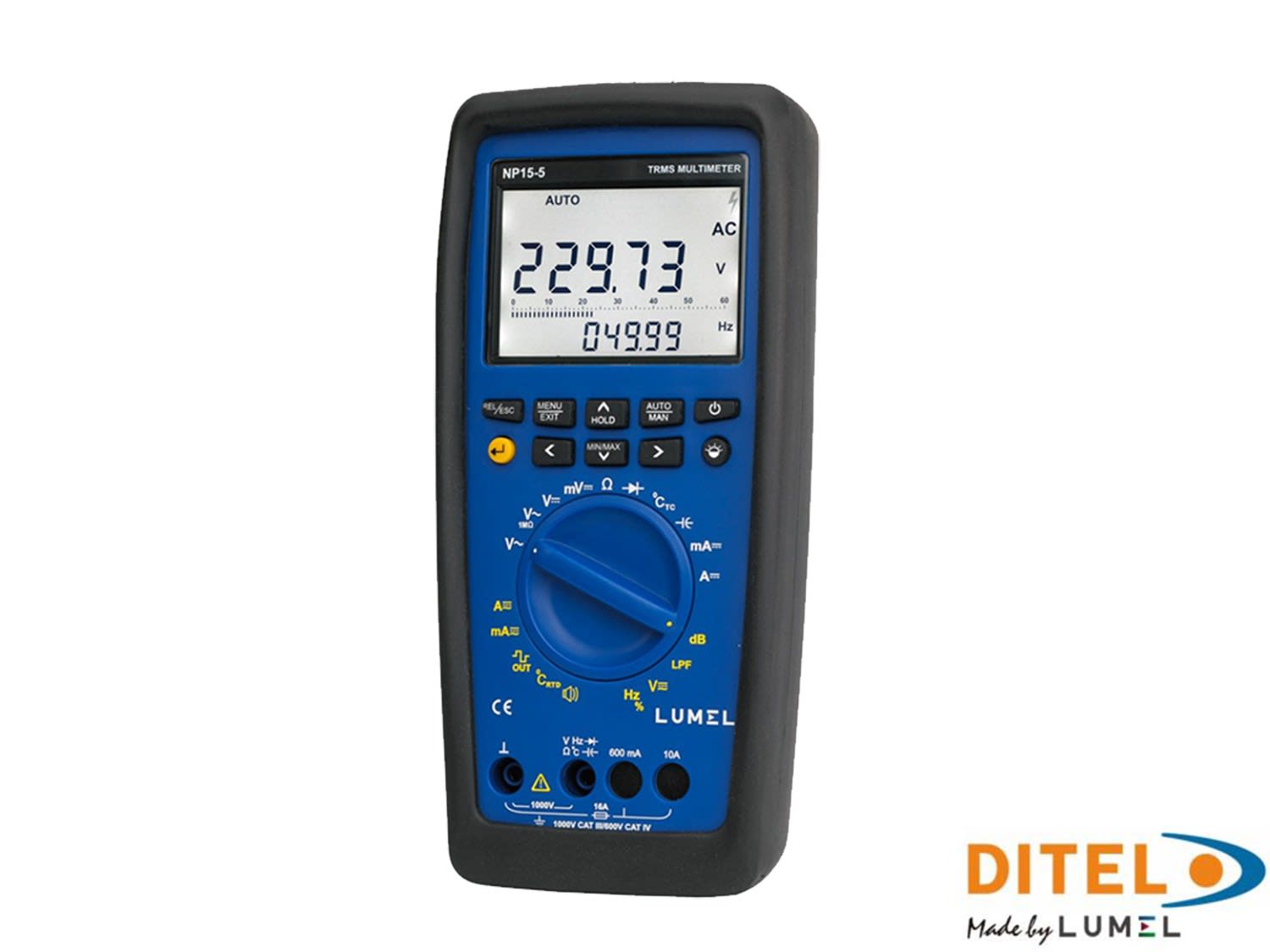 Ditel - MULTIMETRE DIGITAL TRMS NP15-6 A/CERTCAL