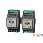 Ditel - INDICATEUR DE PUISSANCE 1 PHASE RAIL DIN,32A/63A AC,1REL,1ANA, A/CERTCAL