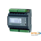 Ditel - 3 phase digital meter (MQTT) 1/5A, 230/400V-400V/690V, RS485, Ethernet, 20-60 VA