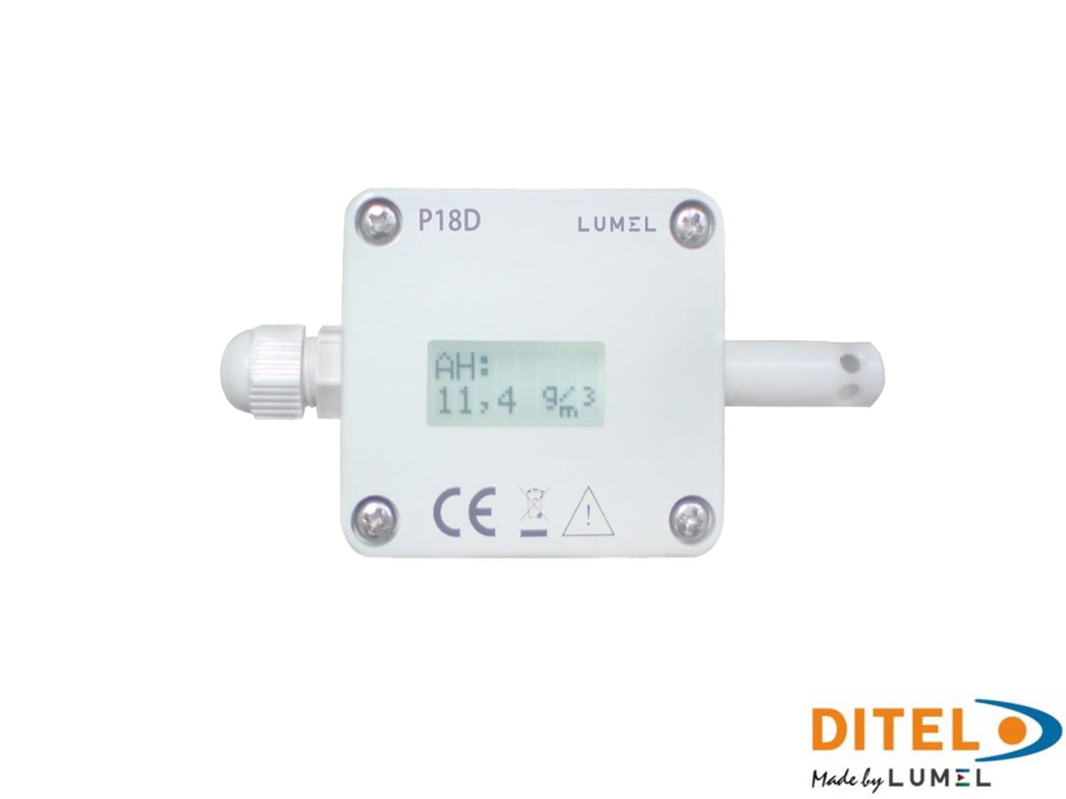 Ditel - TRANSDUCTEUR TEMP/HUMID P18D 4-20mA