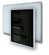 ACSO - Dynabox G 300W - Miroir / Cadre Alu - 600x600x18 - IP44 - 230V