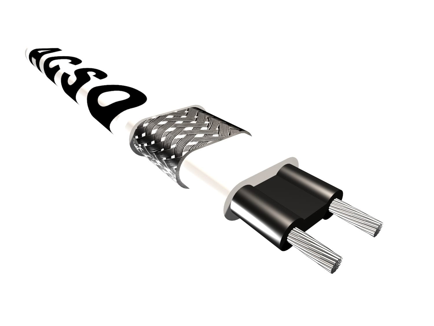 ACSO - Dynacable Auto-régulant Noir - 30W/ml - 230V - au touret 300ml