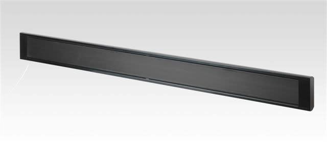 ACSO - Dynaztrip S+ Design 3000W - Noir mat - 1585x240x50 - IP45 - 230V