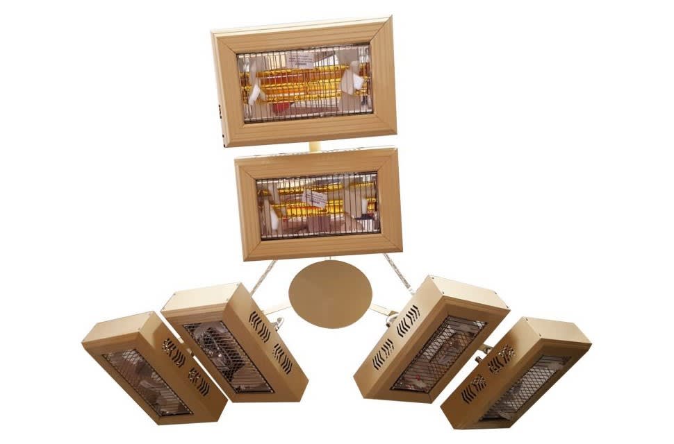 ACSO - Lustres 6 branches Noir pour IRC 1500W ( 1 à 2 IRC par branche )