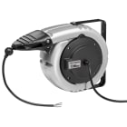 Cable Equipements - Enrouleur automatique - 15+2m - 5G1,5² H05VV-F - Bride pivotante - Carter fermé