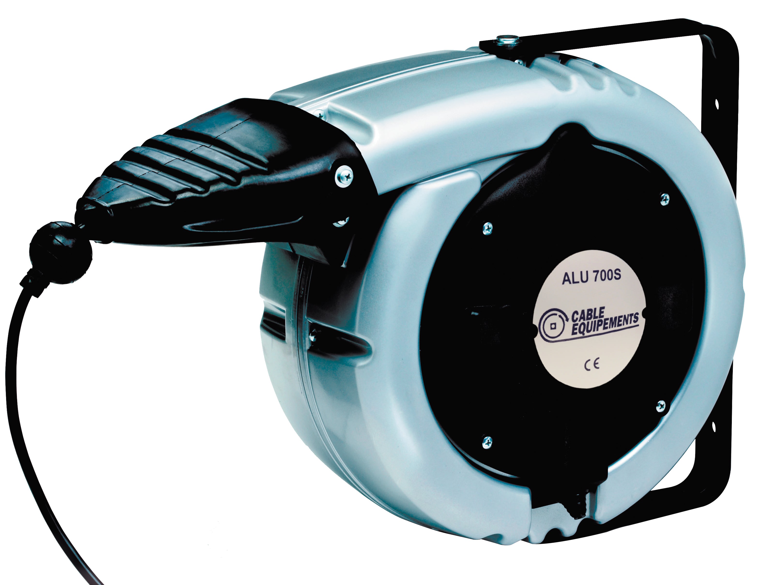 Cable Equipements - S761 : enrouleur rappel auto ALU 700S - 12+2m 3G2,5² HO7RN-F - IP43 -