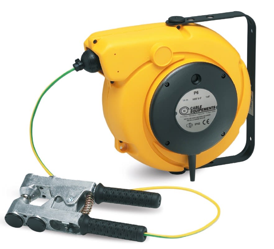 Cable Equipements - Enrouleur à rappel automatique ATEX type PLT 600 - 10m 1x10² EPR/PUR - IP42 -