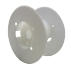 Cable Equipements - Bobine plastique blanc diamètre des joues 160mm - Diamètre du fût 75mm -