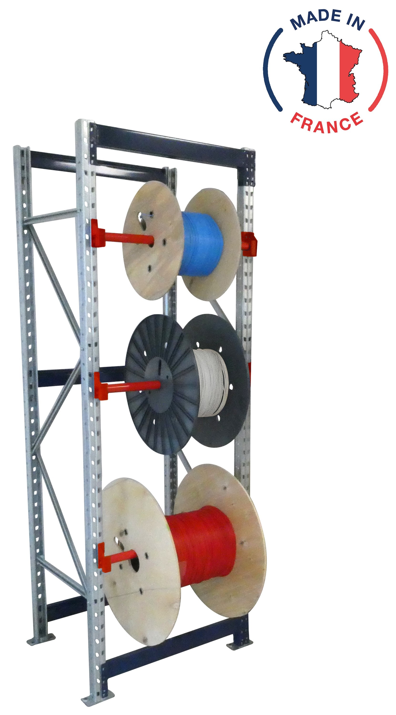 Cable Equipements - Rack à tourets CABLERACK-LEGER : DEPART (enrouleuse motorisée interdite)