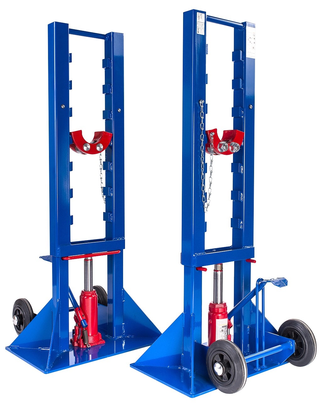 Cable Equipements - Chandelles hydrauliques AXO 10T (la paire + axe) pour touret maxi 10 tonnes,