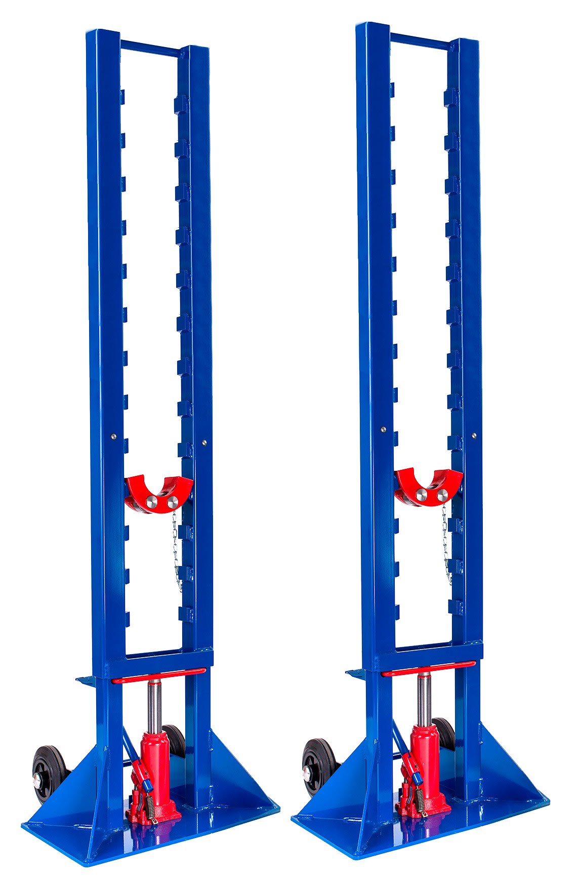 Cable Equipements - Chandelles hydrauliques AXO 10T (la paire + axe) pour touret maxi 10 tonnes,