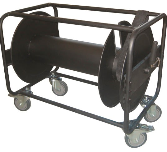 Cable Equipements - Enrouleur à manivelle EM320R avec 4 roulettes, dont 2 avec frein (ancien EM26R)