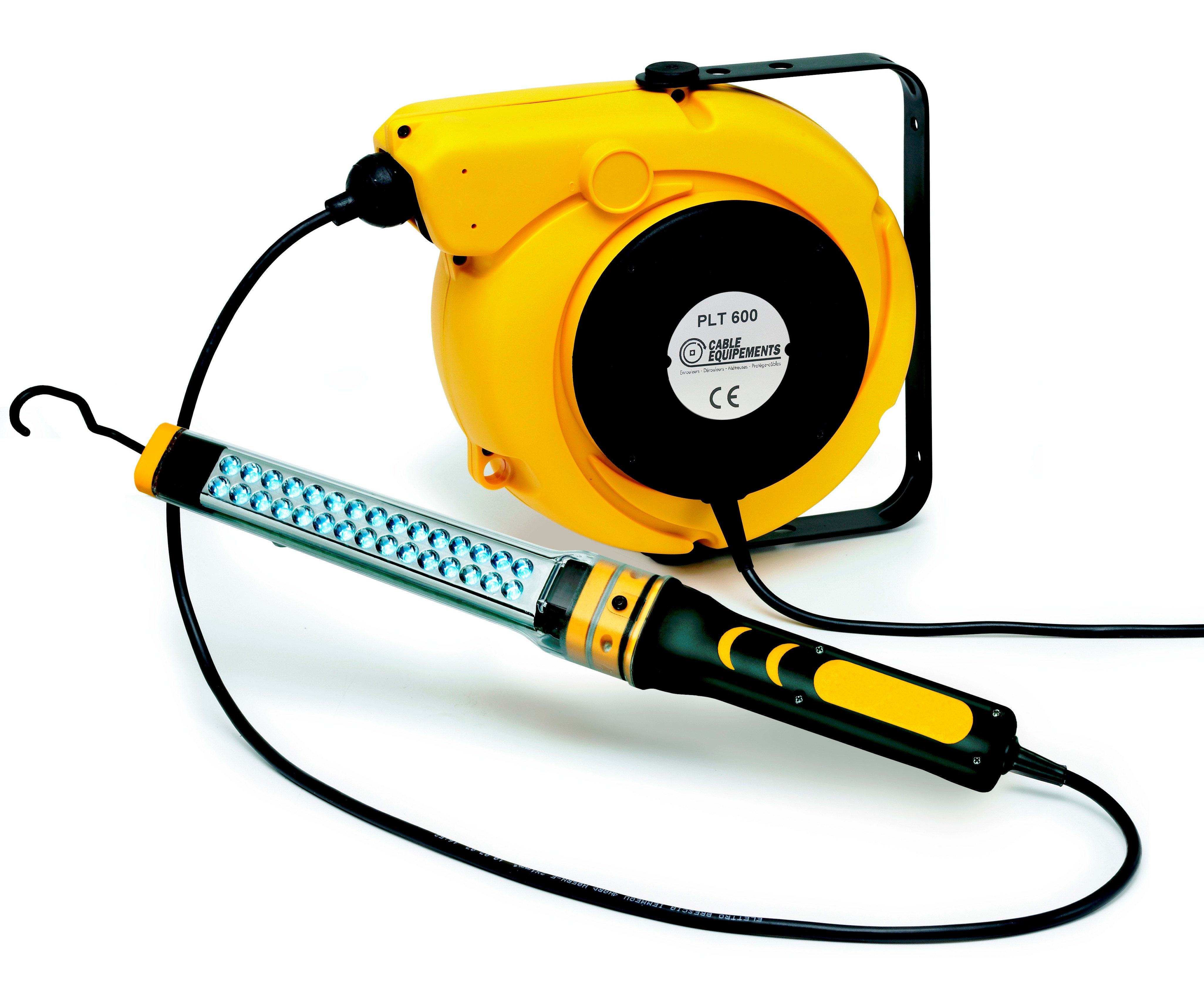 Cable Equipements - Enrouleur auto PLT600 + BALADEUSE LED-30 (30 led) 24V + TRANSFO 230V/24V - Fermé
