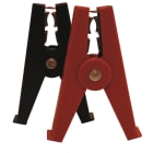 Cable Equipements - Pince isolée 200A ROUGE avec contacts en laiton - Max 48V