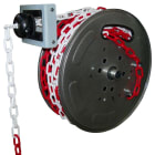 Cable Equipements - Enrouleur rappel auto SIGNALISATION S5-BR - 20m chaîne plastique rouge/blanche -