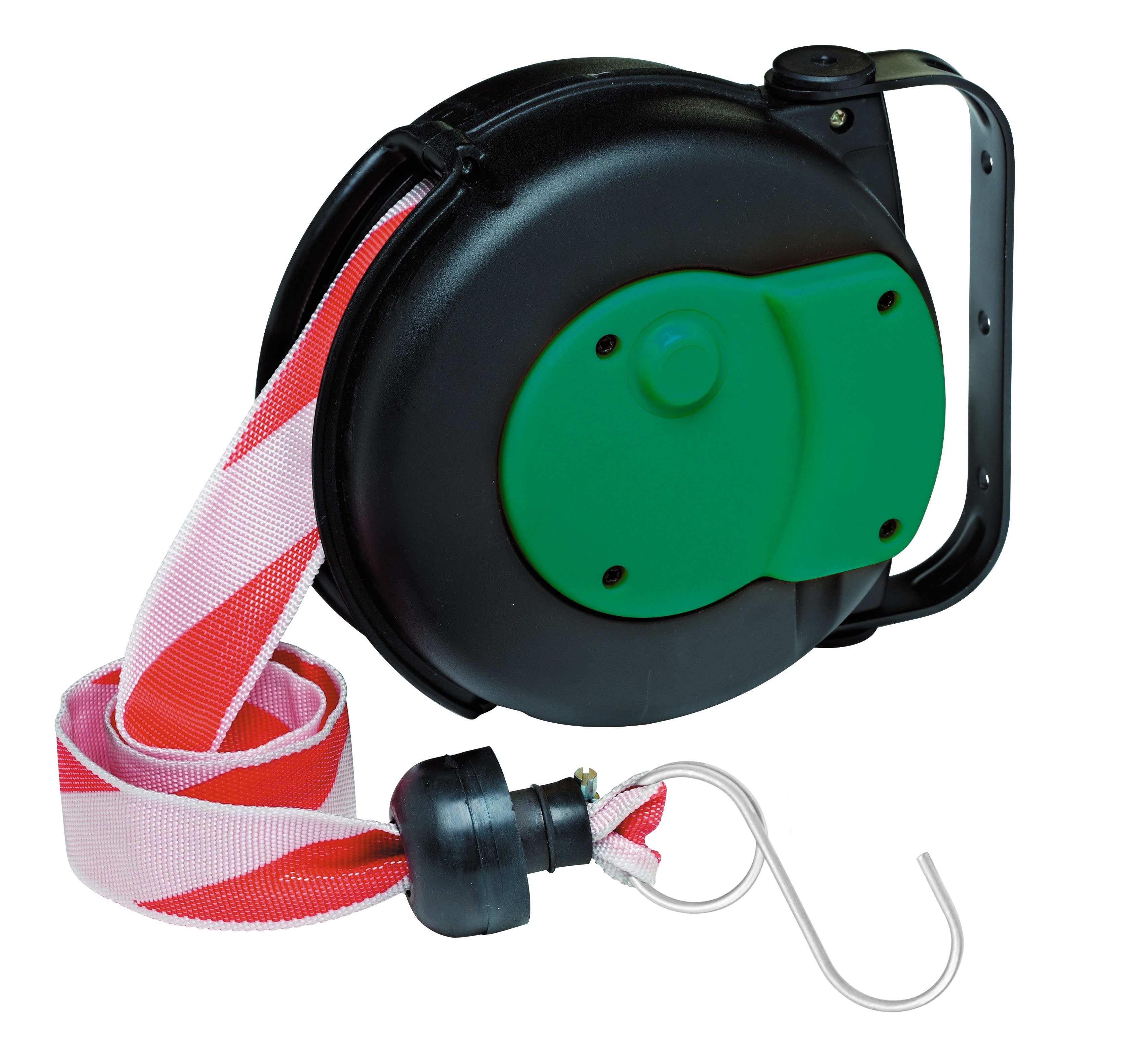 Cable Equipements - Enrouleur rappel auto SIGNALISATION P1-BR - 8m bande rouge/blanche -