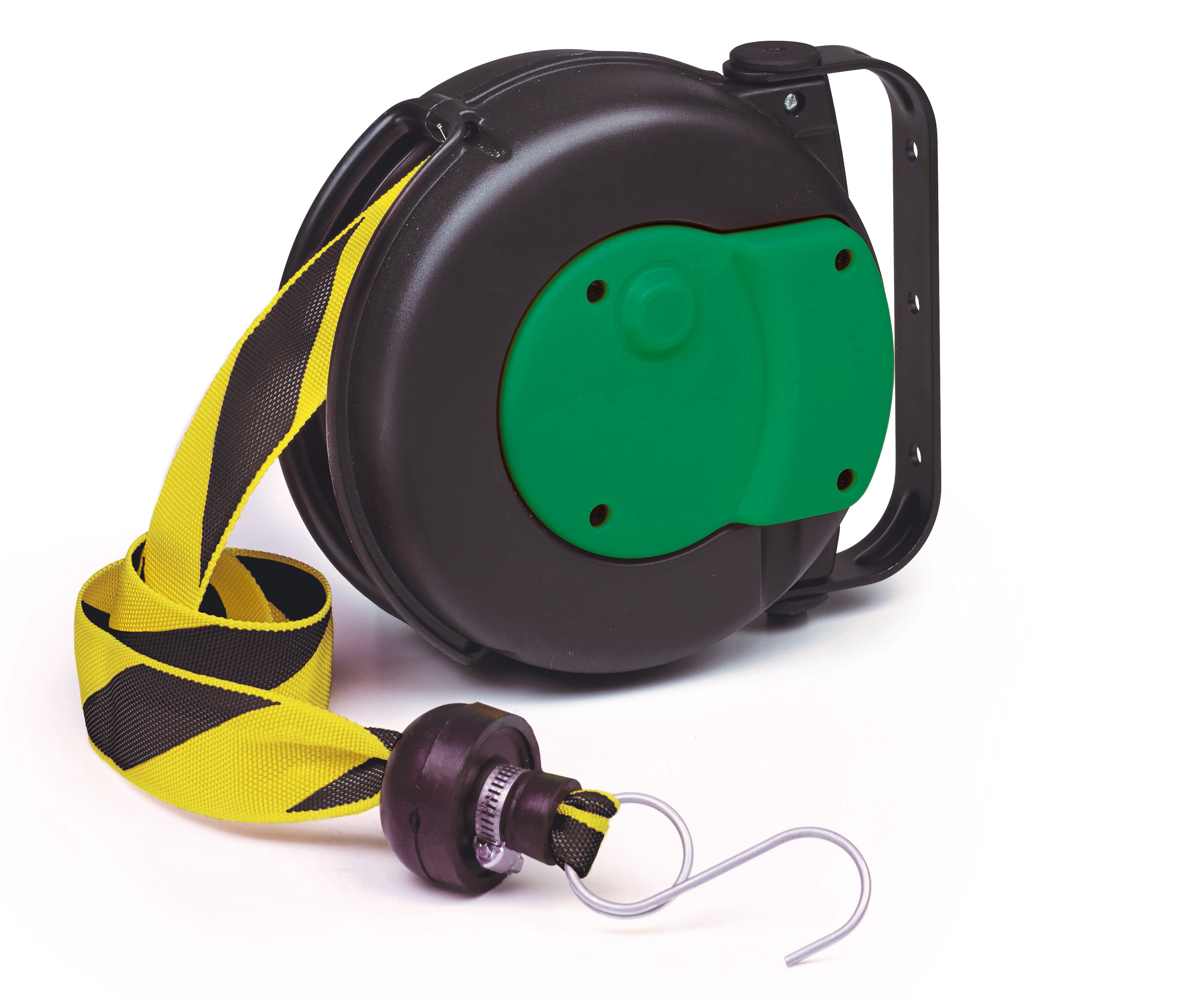 Cable Equipements - Enrouleur rappel auto SIGNALISATION P1-JN - 8m bande jaune/noire -