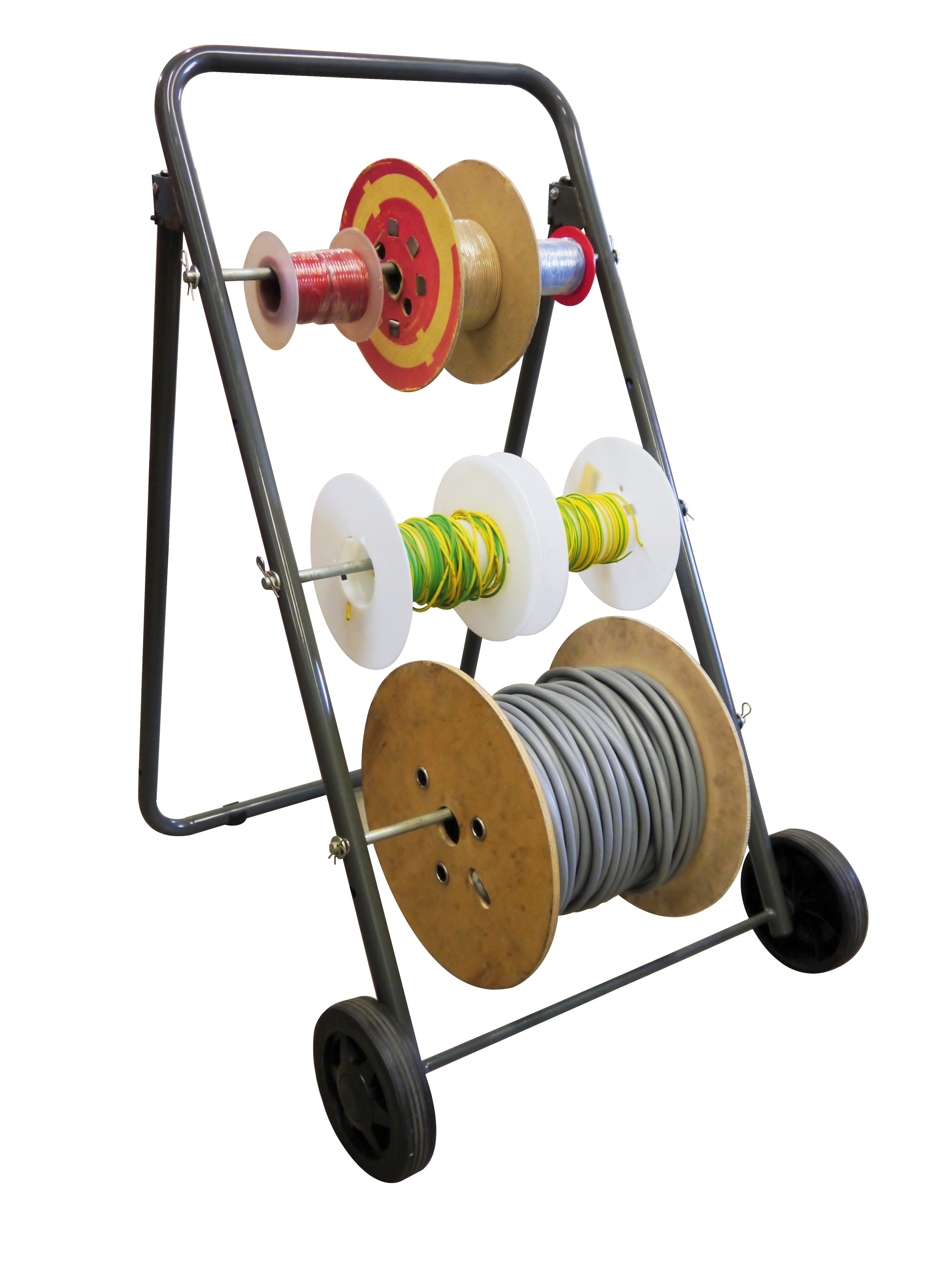 Cable Equipements - ESCABOCABLE v3 : chariot-dérouleur pour bobines (livré vide) - Repliable,