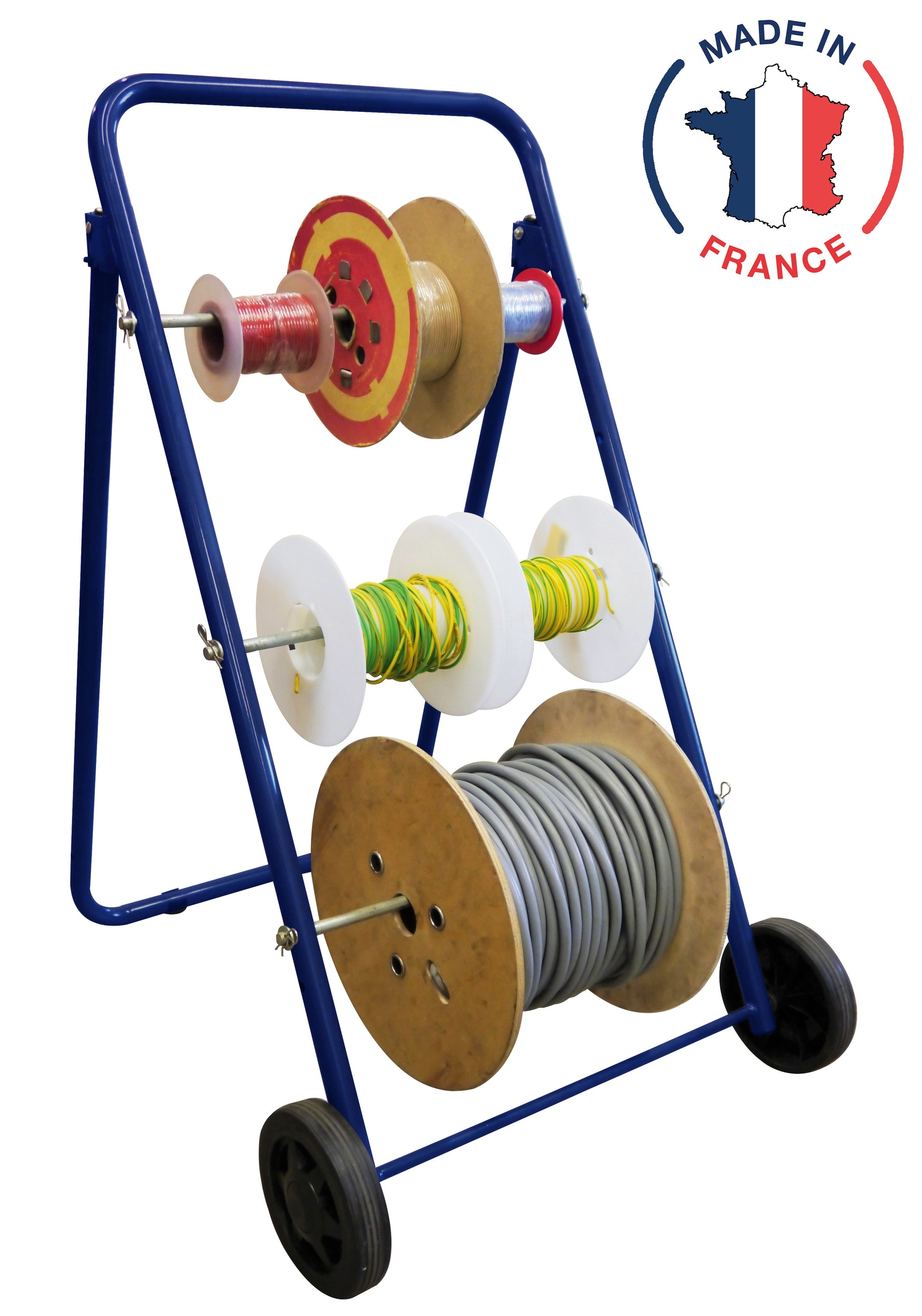 Cable Equipements - ESCABOCABLE : chariot-dérouleur pour bobines (livré vide) - Repliable,