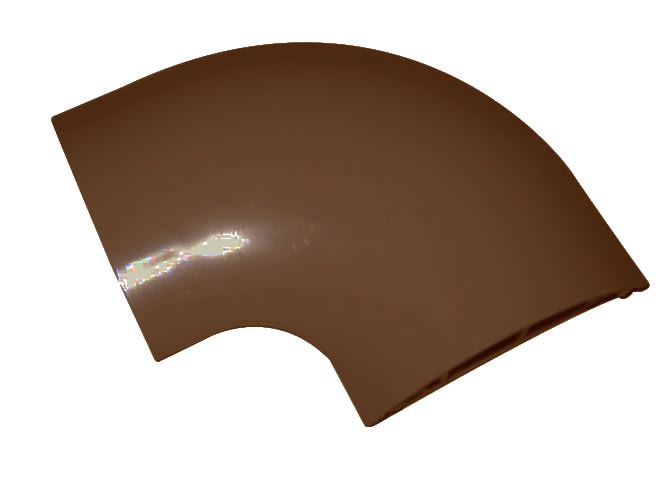 Cable Equipements - PG12 : angle 90° pour passage de plancher - PVC marron