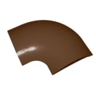 Cable Equipements - PG12 : angle 90° pour passage de plancher - PVC marron