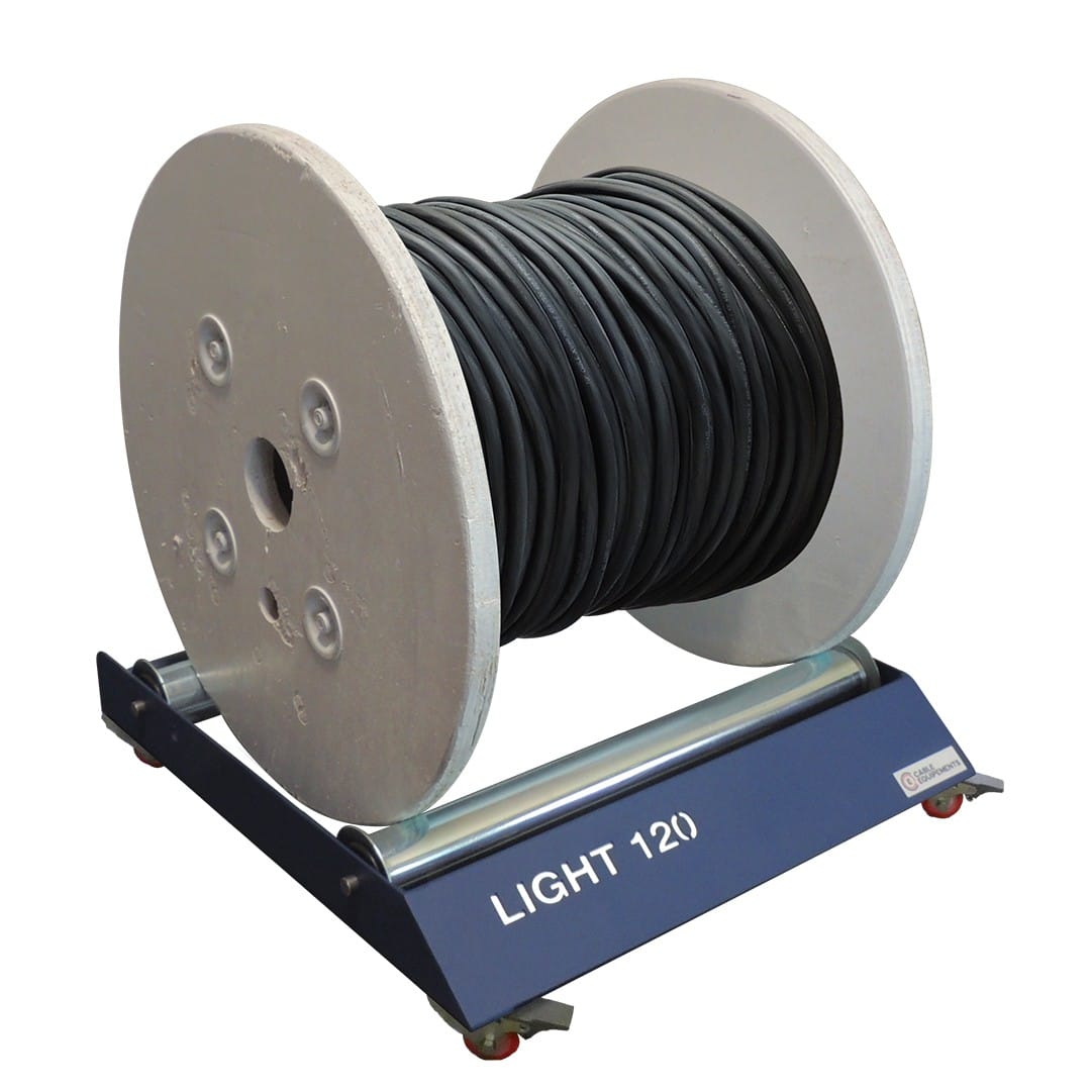 Cable Equipements - Dérouleur LIGHT 120R, pour touret poids maxi 120 kg, diamètre 300 à 600 mm,