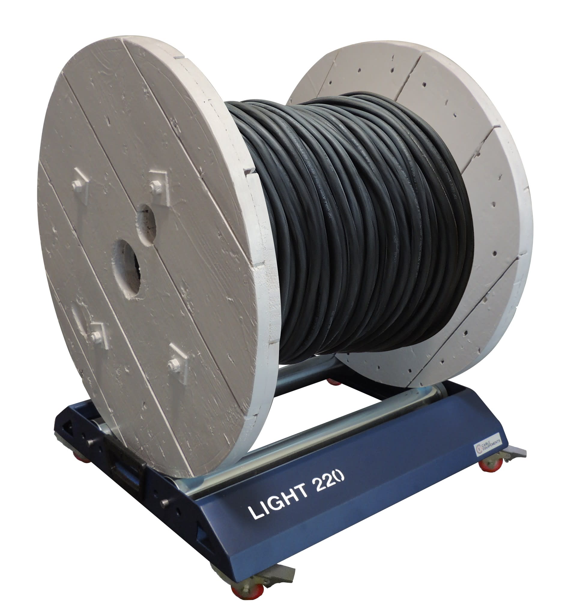 Cable Equipements - Dérouleur LIGHT 220R, pour touret poids maxi 220 kg, diamètre 300 à 1050 mm,