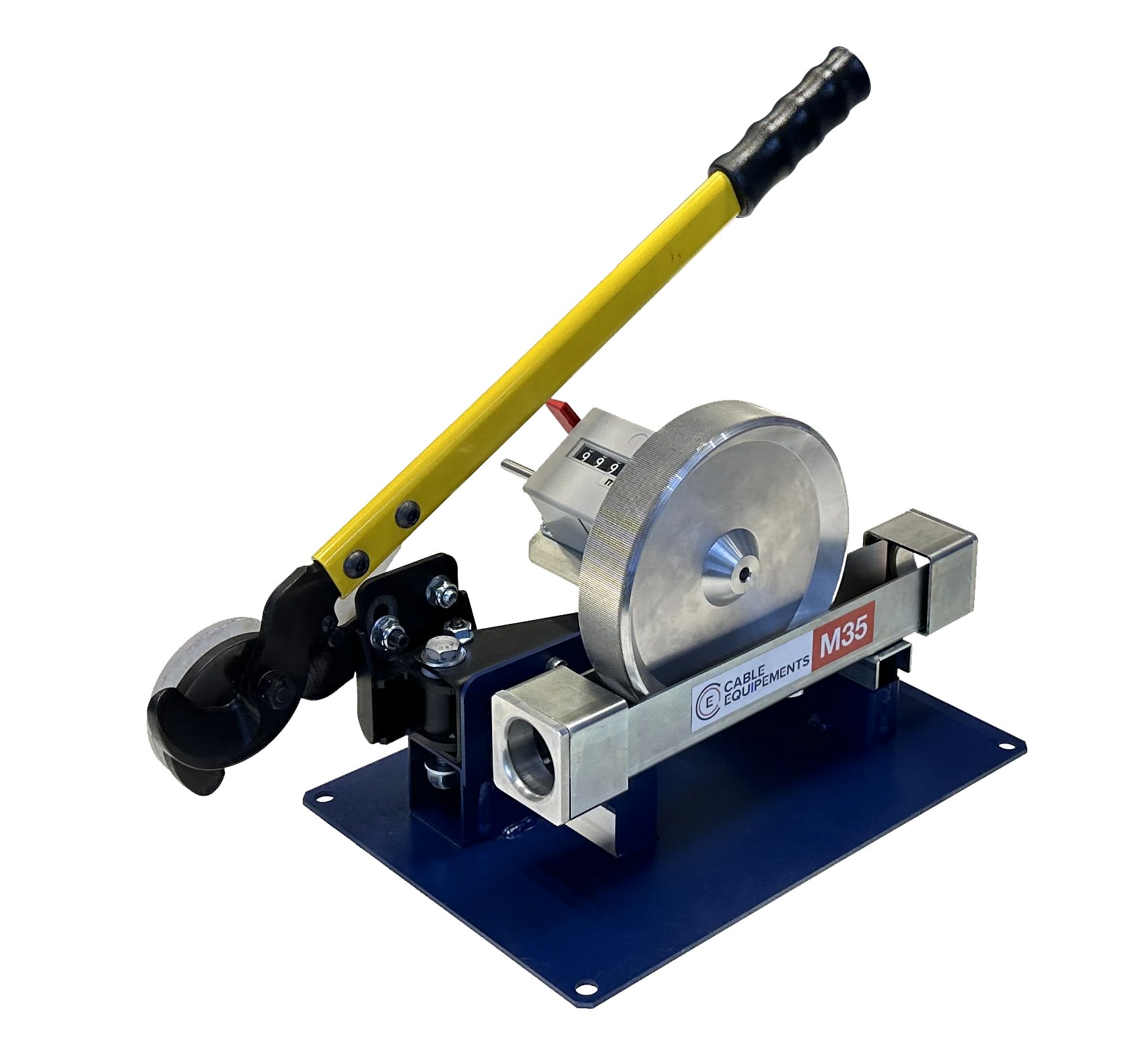Cable Equipements - Métreuse-cisaille MCC35-T-PU - Modèle de table - Roue de mesure en polyuréthane