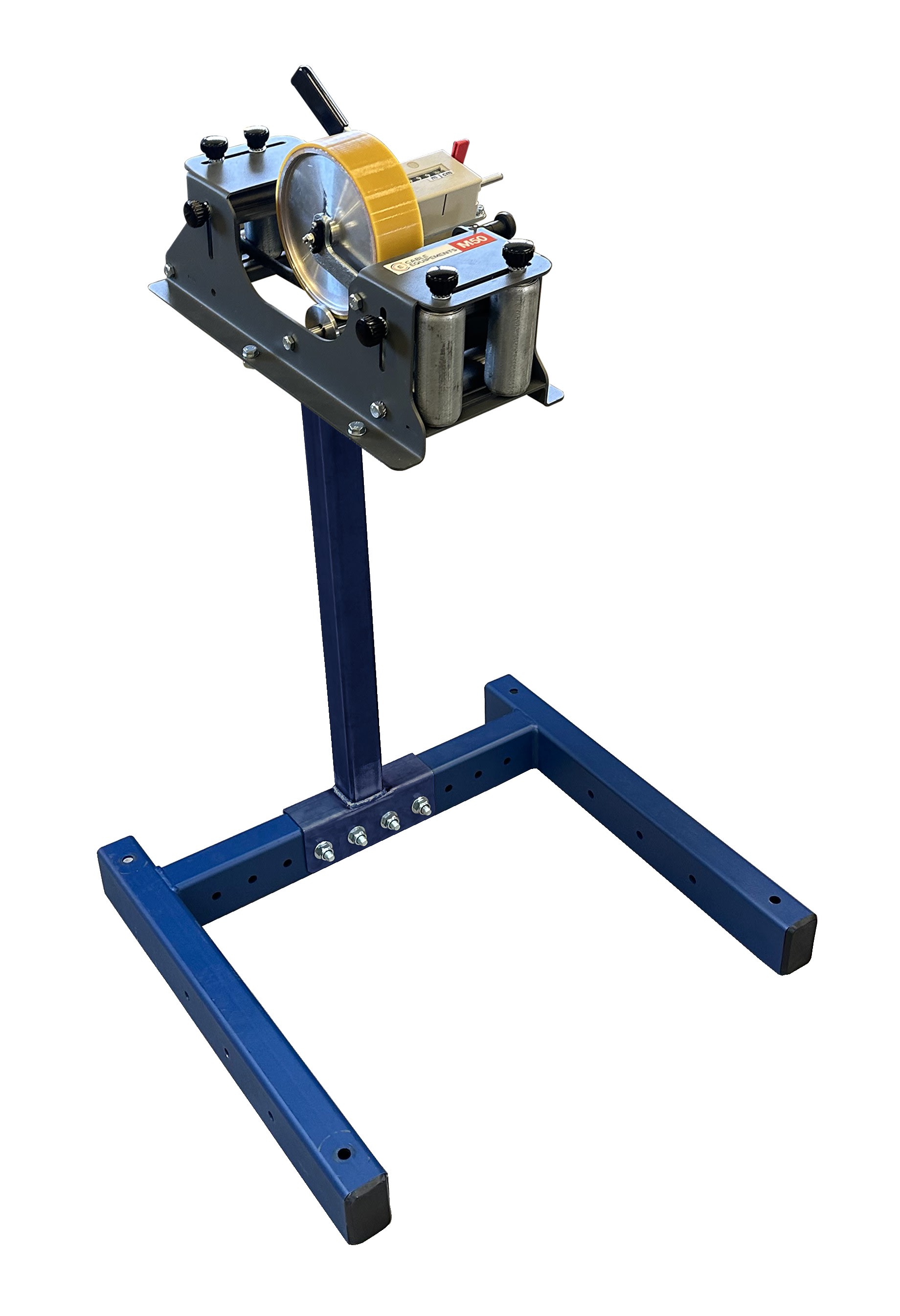 Cable Equipements - Métreuse M50-P-PU pour câble Ø maxi 50mm - Roue polyuréthane - Modèle sur pied