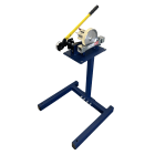 Cable Equipements - Métreuse-cisaille MCC35-P-ALU - Modèle sur pied - Roue de mesure aluminium strié