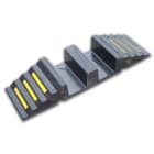 Cable Equipements - PAR070 : rampe de franchissement Vehicules - 2 canaux Ø70mm (70x92mm) - Noir -