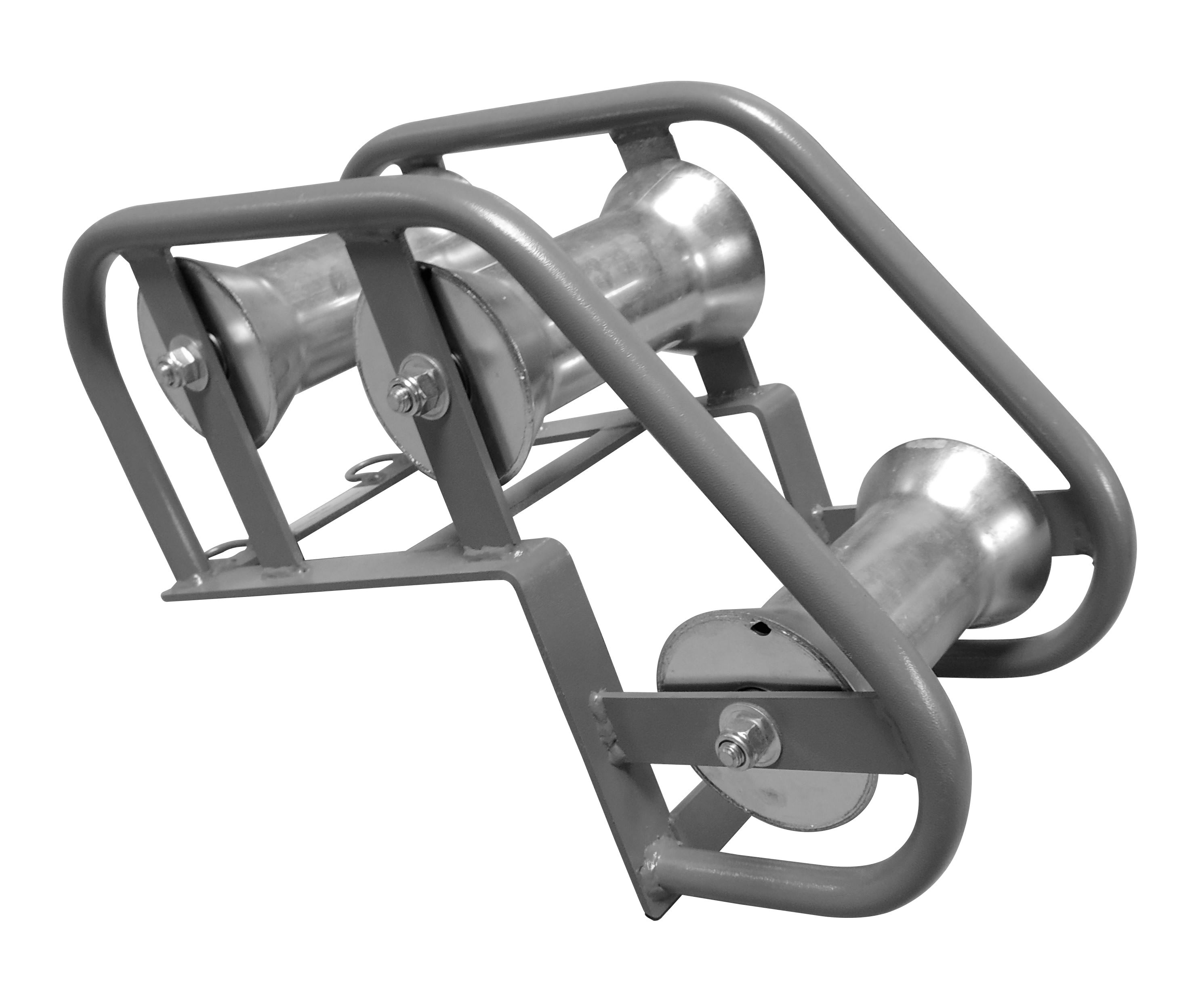 Cable Equipements - Poulie PL3ACBDC Bord de chambre à 3 galets - Galets et châssis en acier -
