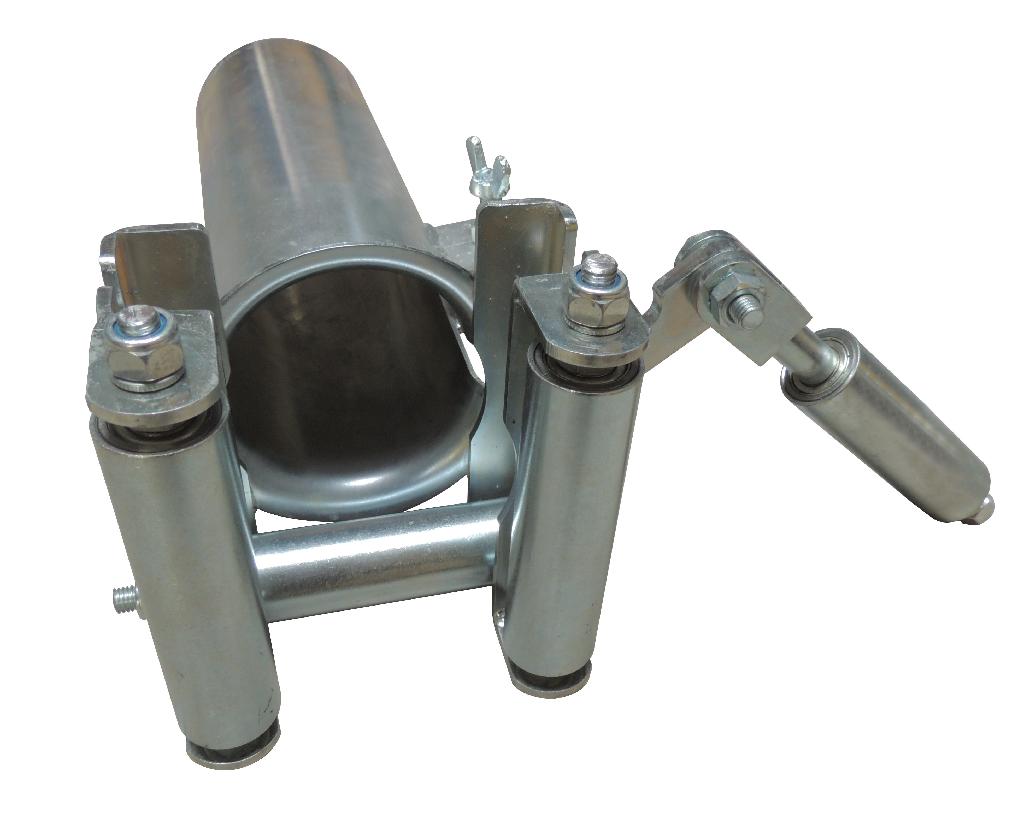 Cable Equipements - Poulie PL4AC-CAGCYL - cage 4 rouleaux + cylindre - acier galvanisé ?