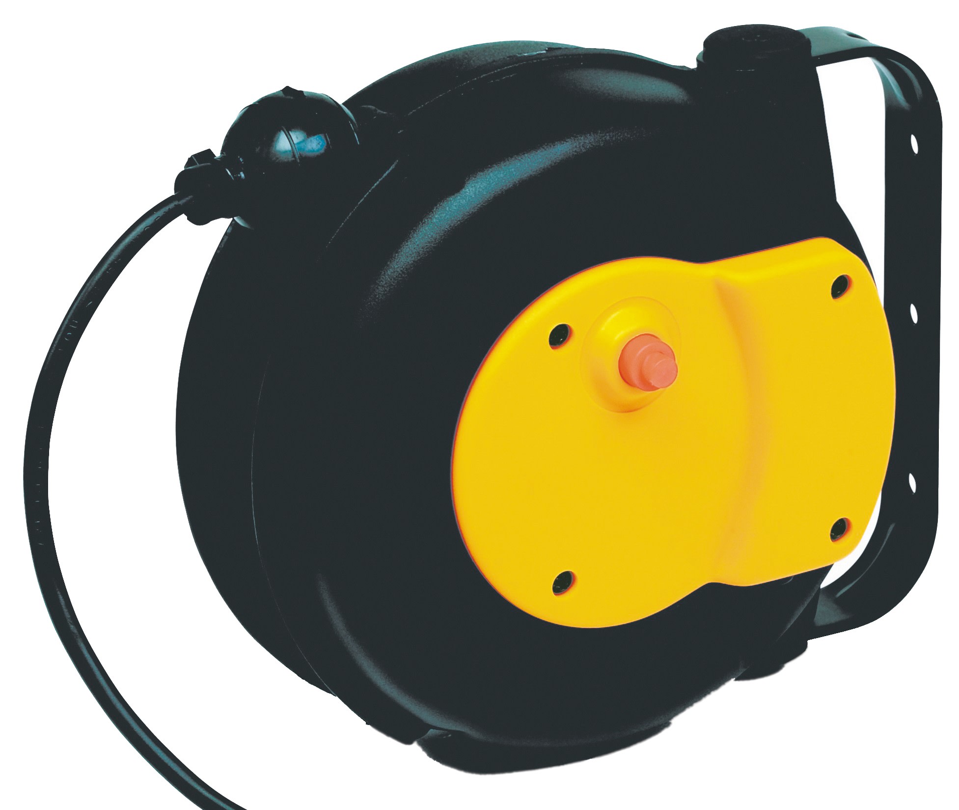 Cable Equipements - P104 : enrouleur rappel auto PLT 100 - 6+1m 3G1² HO5VV-F - IP42 - Cliquet