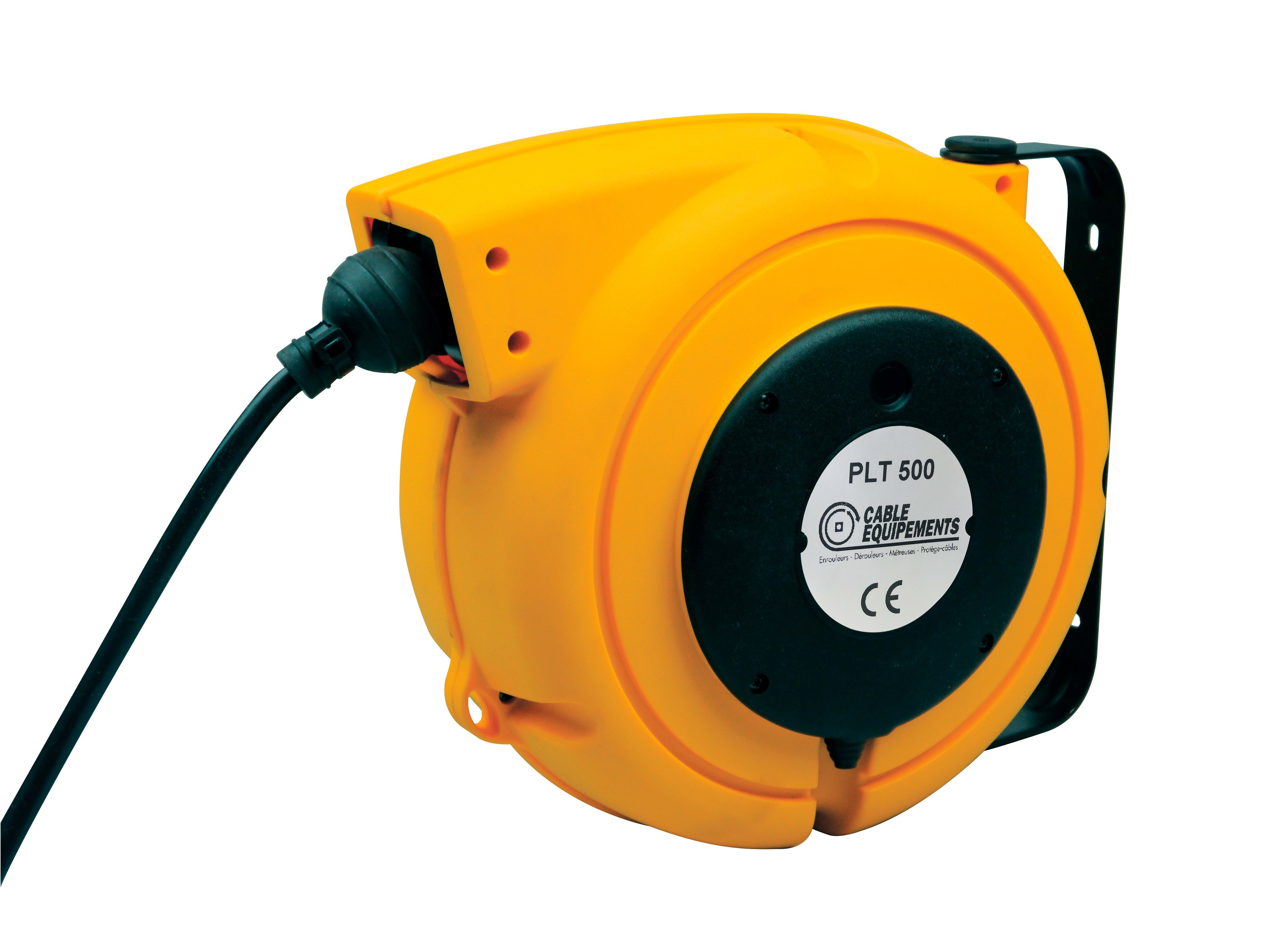 Cable Equipements - P516 : enrouleur rappel auto PLT 500 - 10.5+1m 5G1² HO5VV-F - IP42 - Cliquet