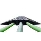 Cable Equipements - PONT VEHICULES 35-3 : passage de cable Vehicules - 98cm - 3 canaux Ø35mm - Noir