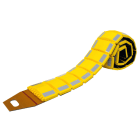 Cable Equipements - Ralentisseur en rouleau transportable - Longueur 3 mètres - Hauteur 40mm - jaune