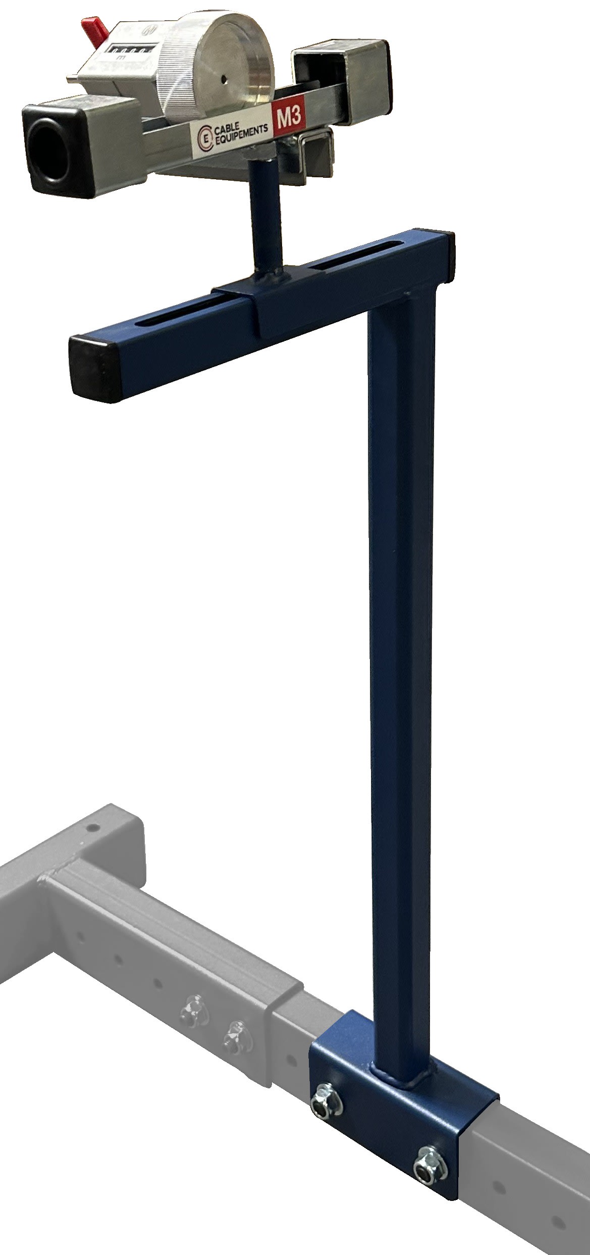 Cable Equipements - Option métreuse M20, roue aluminium strié, pour SPIRO-H sur pied - Pour diamètre