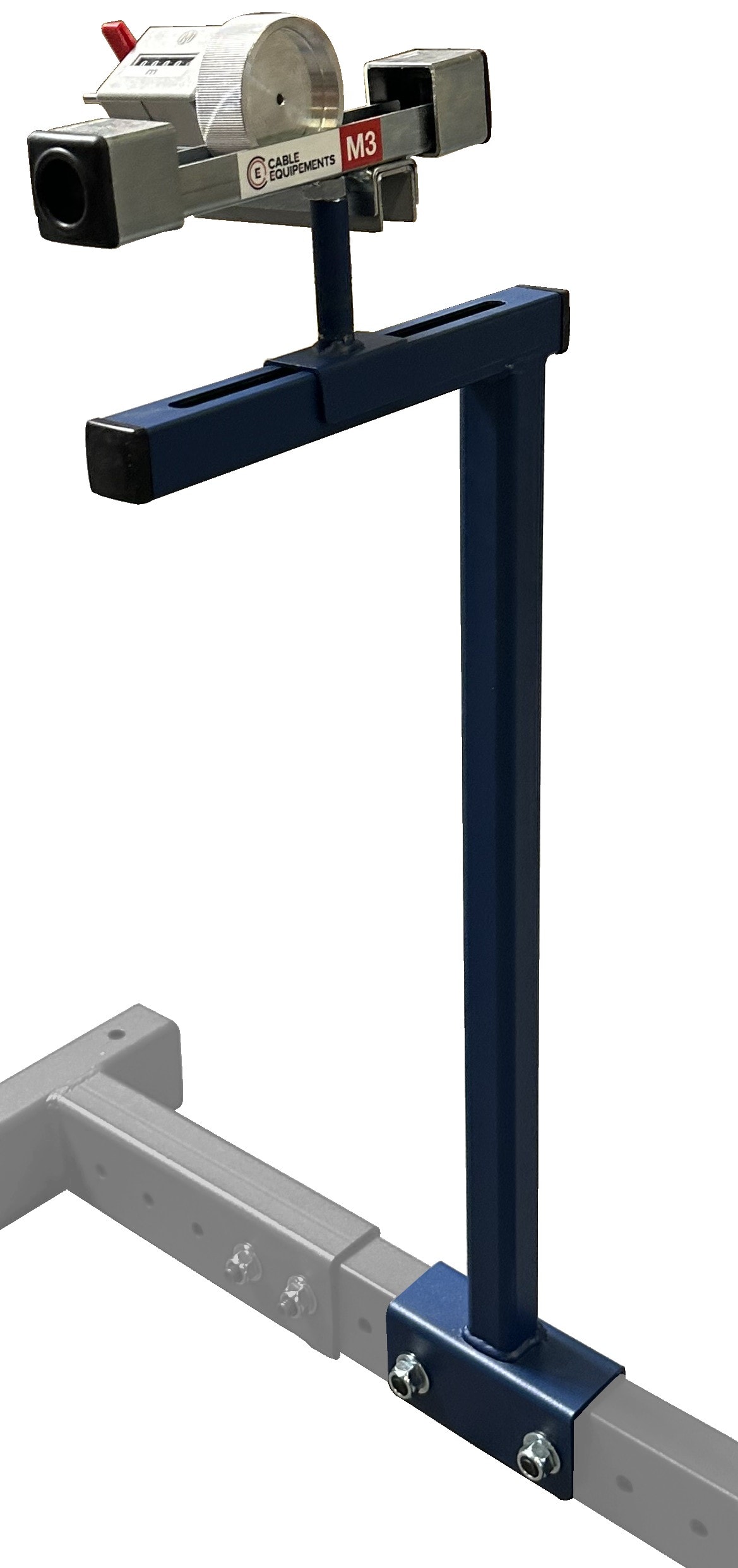 Cable Equipements - Option métreuse M20, roue aluminium strié, pour SPIRO-H sur pied - Pour diamètre