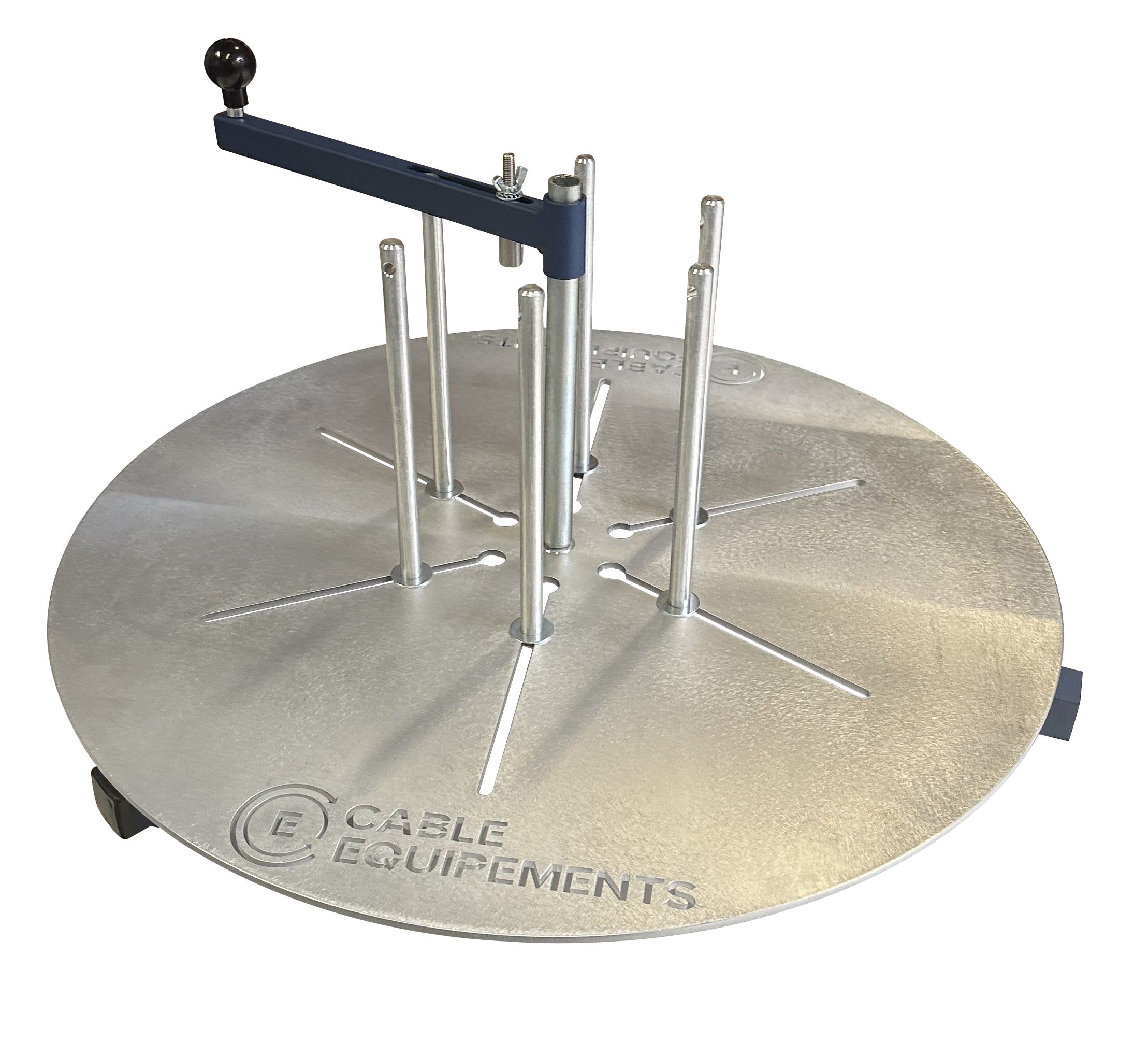 Cable Equipements - SPIRO-H1-T : enrouleur/dérouleur manuel HORIZONTAL (1 plateau )- Modèle de table