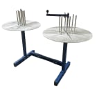 Cable Equipements - SPIRO-H2-P : enrouleur/dérouleur manuel HORIZONTAL (2 plateaux), modèle sur pied