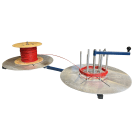 Cable Equipements - SPIRO-H2-T : enrouleur/dérouleur manuel HORIZONTAL (2 plateaux), modèle de table