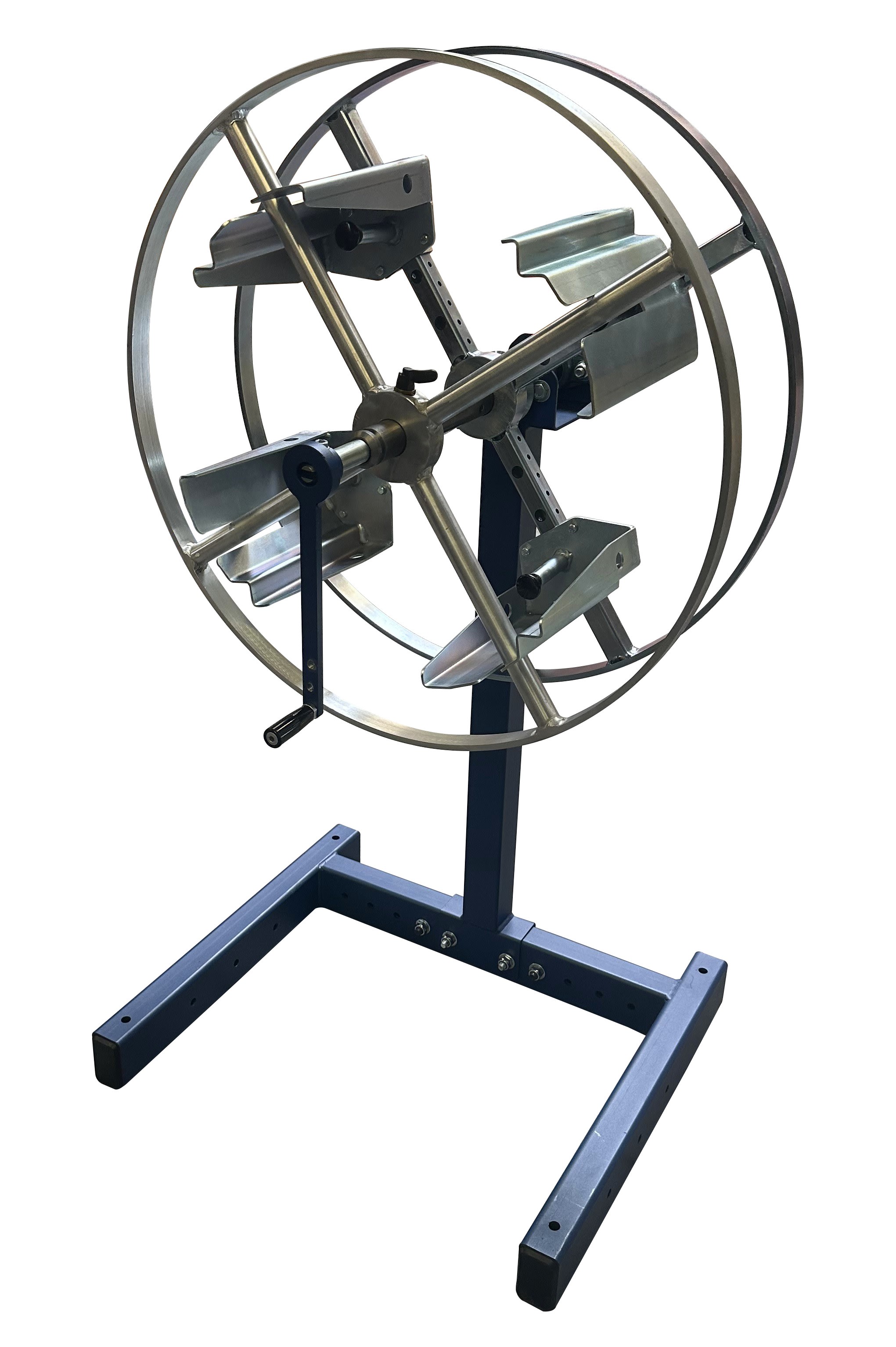 Cable Equipements - SPIRO-V-GRR: bobineuse-couronneuse manuelle VERTICALE gavette réglable rapide -