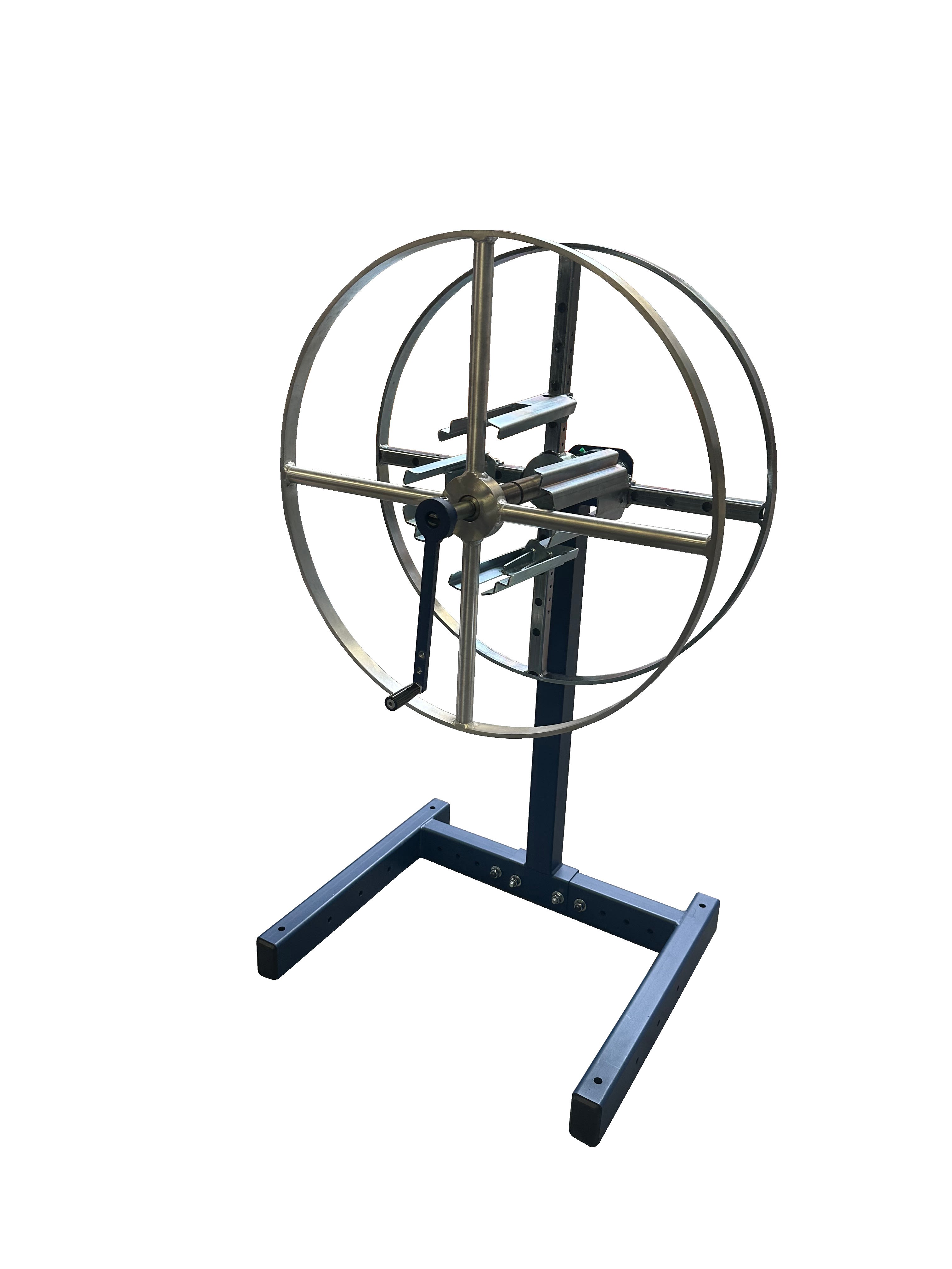 Cable Equipements - SPIRO-V-GR bobineuse-couronneuse manuelle VERTICALE avec gavette réglable Ø750mm