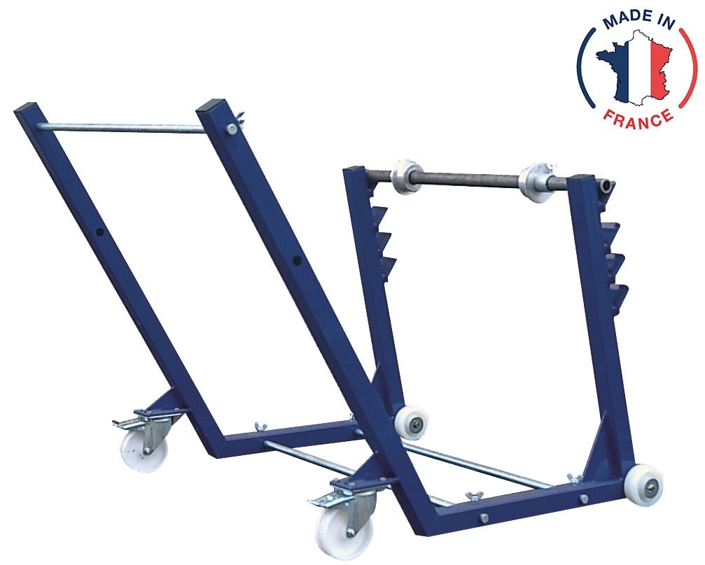 Cable Equipements - Chariot-dérouleur ST2, pour touret poids maxi 450 kg, diamètre 900 à 1400 mm,