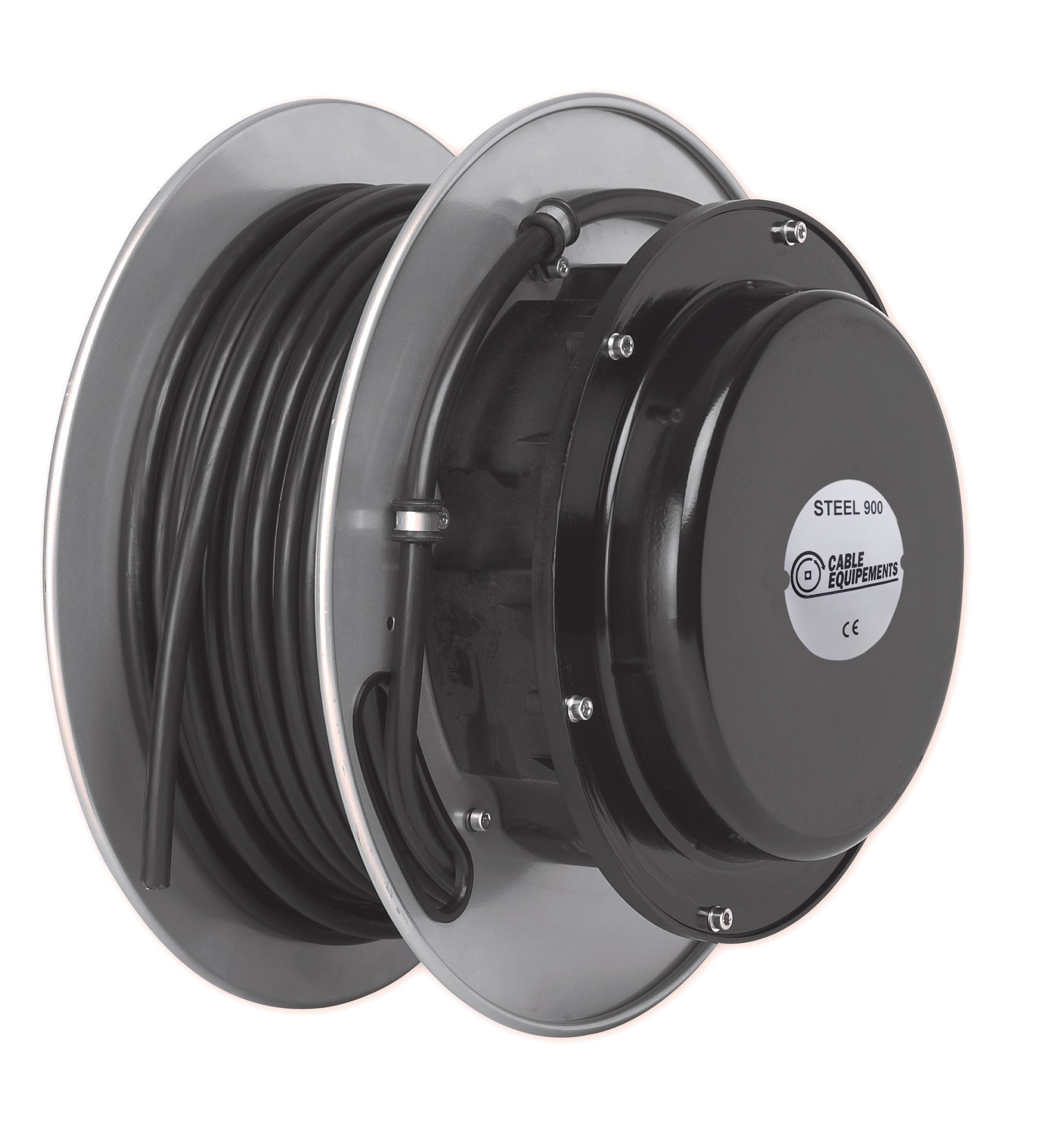 Cable Equipements - Enrouleur automatique - 50m - 5G6² H07RN-F - Collecteur 60A -