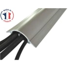 Cable Equipements - TOP 10 : passage de plancher SOUPLE (en rouleau) - 9m - GRIS - 2 canaux -