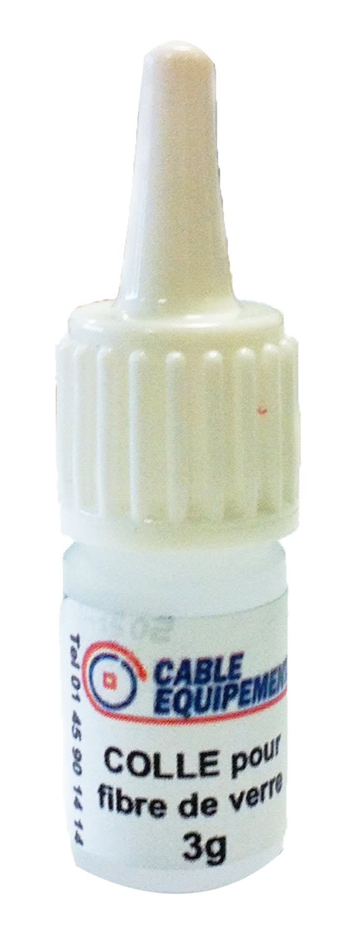 Cable Equipements - Colle pour réparation aiguille de tirage en fibre de verre (pot de 3g)