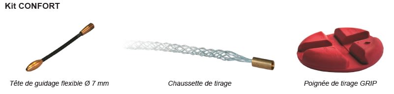 Cable Equipements - Kit CONFORT pour les aiguilles de tirage WALLY BASIC et WALLY EXPERT -